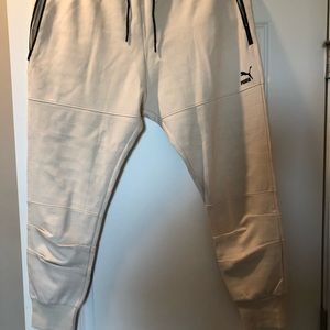 Puma cream like color athletic joggers
